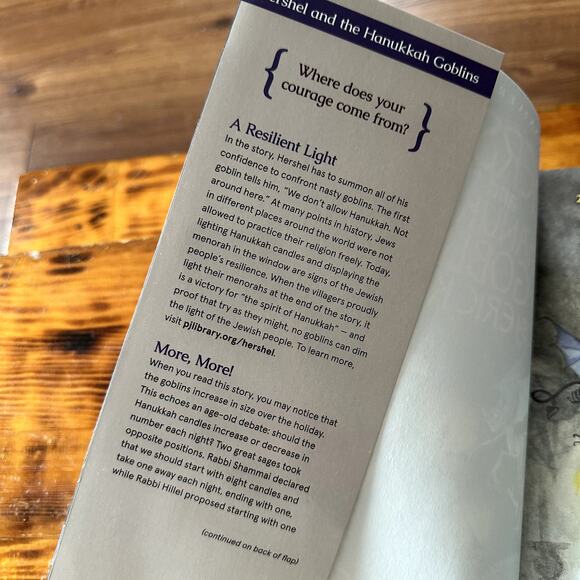 PJ Library Hershel And The Hanukkah Goblins Jewish Paperback Book - Picture 2 of 9